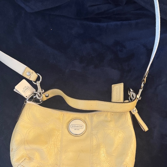 Coach Handbags - Coach Yellow Shoulder Bag